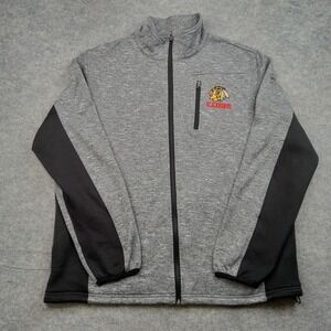 Chicago Blackhawks Jacket Men XL Gray‎ Black NHL Hockey Team Full Zip Sweatshirt